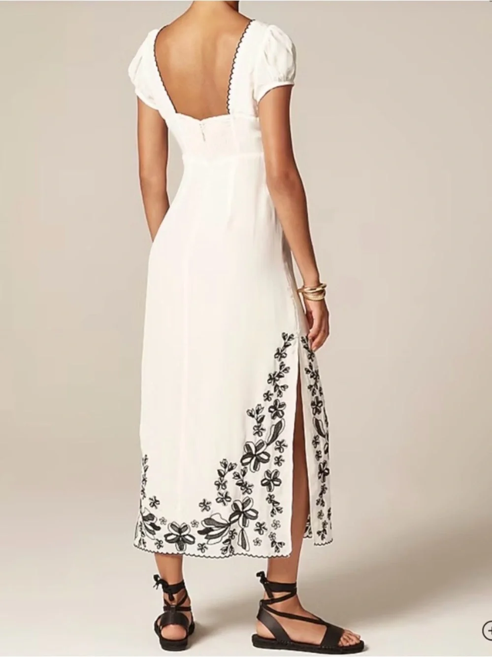 J.Crew Embroidered Empire-waist Slip Dress NWT Size 2